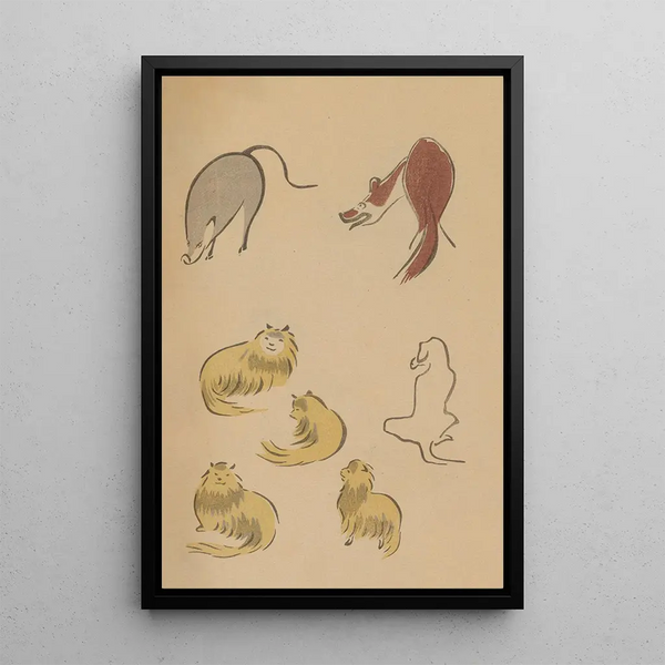 Choju ryakugashiki Pl13 - Masayoshi Kitao — framed artwork on a wall