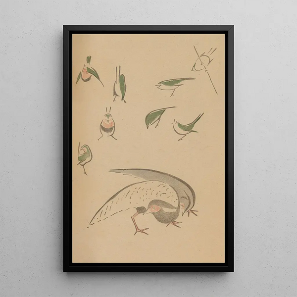 Choju ryakugashiki Pl15 - Masayoshi Kitao — framed artwork on a wall