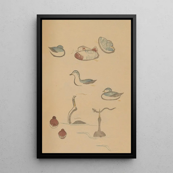 Choju ryakugashiki Pl21 - Masayoshi Kitao — framed artwork on a wall