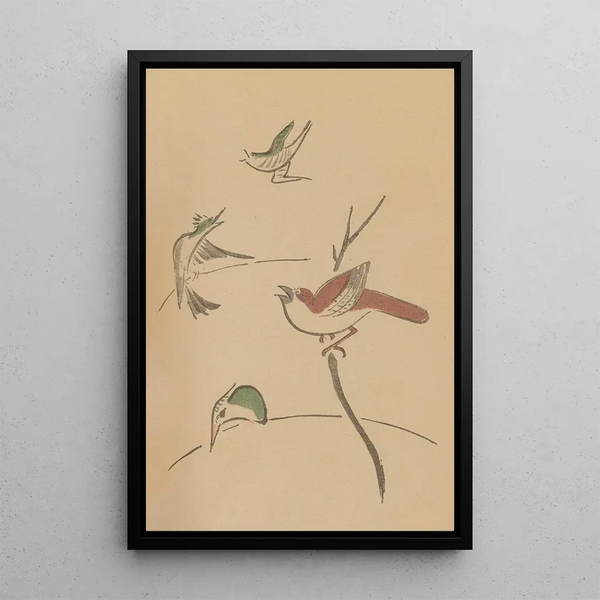 Choju ryakugashiki Pl27 - Masayoshi Kitao — framed artwork on a wall