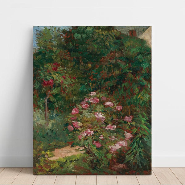 Reproduction of the painting Massif de Fleurs, Jardin du Petit Gennevilliers - Gustave Caillebotte
