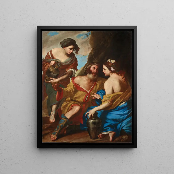 Lot et ses filles - Massimo Stanzione — framed artwork on a wall