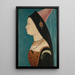 Marie de Bourgogne - Maître HA — framed artwork on a wall