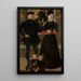 Thomas Gerritzn Doesburch and Claesje Hendricksdr Roeclaes with their daughters - Master of the Family Portrait of Antwerp — framed artwork on a wall