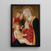 Virgin and Child - Master of the Nativity of Castello — framed artwork on a wall