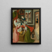 The Birth of the Virgin - Master of the Triptych of the Crucifixion — framed artwork on a wall
