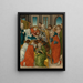 The Death of the Virgin - Master of the Triptych of the Crucifixion — framed artwork on a wall