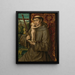 Saint Anthony of Padua with the Child Jesus - Master of the Legend of Saint Lucy — framed artwork on a wall