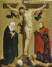 The Crucifixion with Mary and Saint John the Evangelist - Master of the Middle Rhine — artwork view