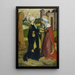 The Visitation - Master of the Pfullendorf Altarpiece — framed artwork on a wall