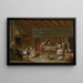 Interior of a kitchen - Maître du Ridotto — framed artwork on a wall