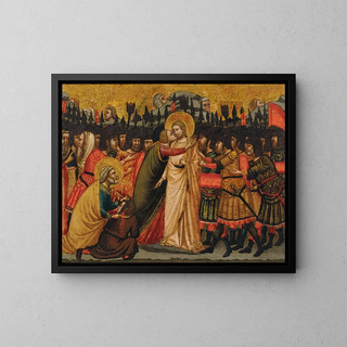 La Trahison du Christ - Maître du Triptyque de San Bartolomeo — framed artwork on a wall