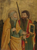 Saint Pierre and another saint in a rocky landscape - Master of 1458 — artwork view