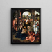 Adoration of the Magi - Master of 1518 — framed artwork on a wall