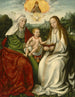 Sainte Anne with the Virgin and the Child Jesus - Master of Frankfurt — artwork view