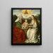 Sainte Anne with the Virgin and the Child Jesus - Master of Frankfurt — framed artwork on a wall