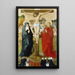 La Crucifixion avec portraits de donateurs de Wigand Mrkel et sa famille - Maître de Francfort — framed artwork on a wall