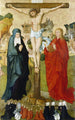 La Crucifixion avec portraits de donateurs de Wigand Mrkel et sa famille - Maître de Francfort — artwork view
