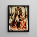 La Vierge en trône - Maître de Francfort — framed artwork on a wall