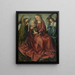 The Virgin and Child between Two Angels - Master of Frankfurt — framed artwork on a wall