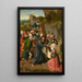 Carrying the Cross and Fleeing to Egypt - Master of Hoogstraeten — framed artwork on a wall