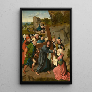 Master of Hoogstraeten - The Bearing of the Cross and the Flight into Egypt.webp