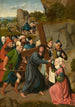 Carrying the Cross and Fleeing to Egypt - Master of Hoogstraeten — artwork view