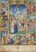 The Crucifixion with Six Passion Stories - Master of Jacques de Besançon — artwork view
