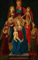 Virgin and Child in Majesty with God the Father and Six Angels - Master of Pratovecchio — artwork view