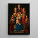 Virgin and Child in Majesty with God the Father and Six Angels - Master of Pratovecchio — framed artwork on a wall
