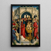 Two Scenes from the Life of a Saint - Master of Saint Crépin and Crépinien — framed artwork on a wall