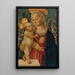 La Vierge à l'Enfant - Master of San Miniato — framed artwork on a wall