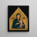 the Virgin and Child - Master of Saint Cecilia — framed artwork on a wall