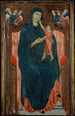 Reproduction of the painting Virgin and Child in Majesty with Angels - Master of Varlungo
