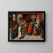 The Death of the Virgin - Master of the Death of the Virgin of Amsterdam — framed artwork on a wall