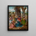 L'Adoration des Mages - Master of the Adoration of Antwerp — framed artwork on a wall