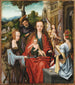 The Holy Family with Two Saints - Master of the Adoration of Antwerp — artwork view