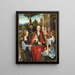 The Holy Family with Two Saints - Master of the Adoration of Antwerp — framed artwork on a wall
