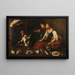 The Monkey and the Cat Tale - Master of Armenti — framed artwork on a wall