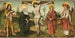 The Crucifixion with Saint John the Baptist and Saint Jerome - Master of the Breidenbach Epitaph — artwork view
