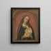 La Vierge à l'Enfant - Master of the Madonna of Dijon — framed artwork on a wall