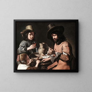 A family of peasants - Master of Games — framed artwork on a wall