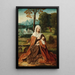 The Rest During the Flight into Egypt - Master of the Holy Blood — framed artwork on a wall