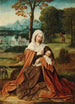 The Rest During the Flight into Egypt - Master of the Holy Blood — artwork view