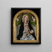 Madonna - Master of the Legend of Saint Ursula — framed artwork on a wall