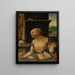 Saint Jerome in Penitence - Master of the Adoration of Lille — framed artwork on a wall