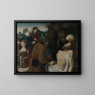 L'Enterrement - Maître de la Madeleine Mansi — framed artwork on a wall