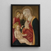 Virgin and Child - Master of the Nativity of Castello — framed artwork on a wall