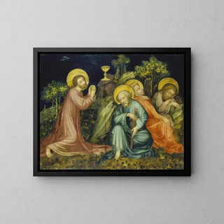 L'Agonie dans le jardin - Master of the Nuremberg Marian Altarpieces — framed artwork on a wall