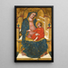 Virgin and Child in Majesty - Master of the Pesaro Crucifix — framed artwork on a wall